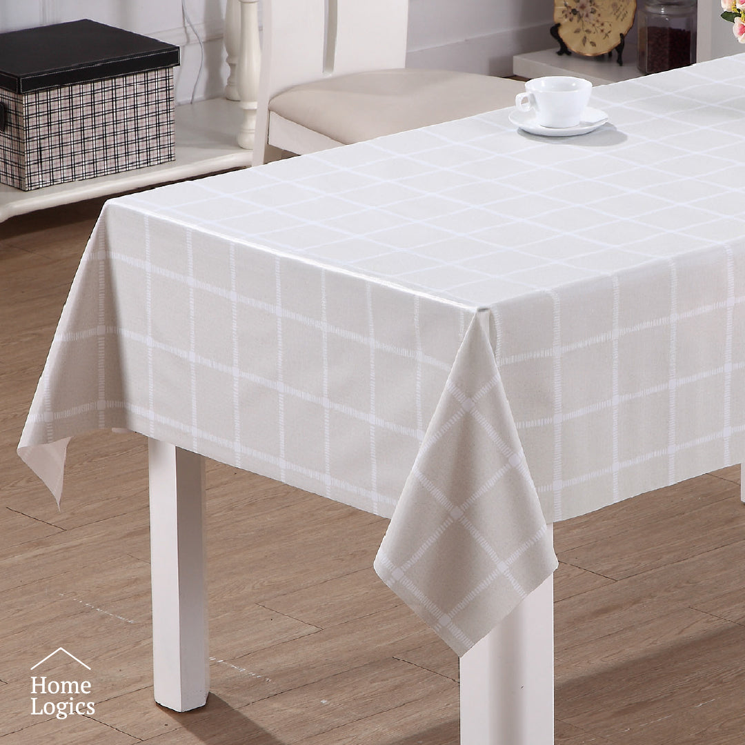 Mantel Cuadriculado Sand 160x280 cm Home Logics 1 un