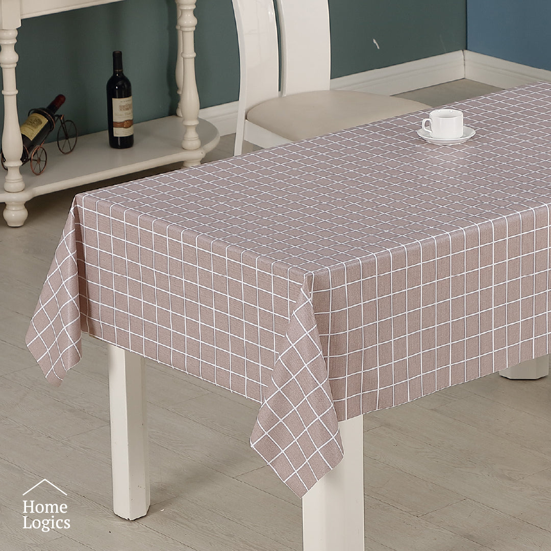 Mantel Cuadriculado Classic Beige 160x280 cm Home Logics 1 un