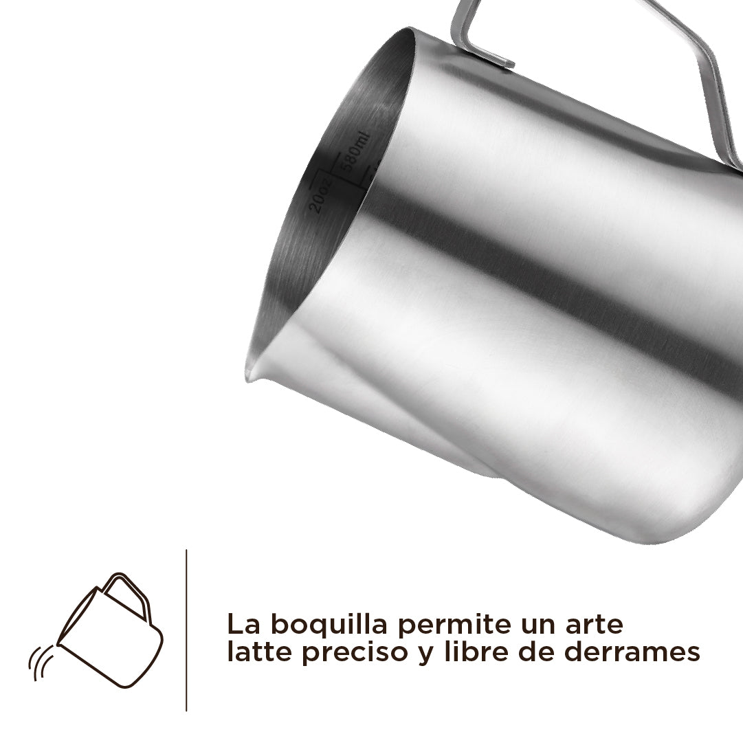 Jarra Espumadora Leche 355 ml Home Logics 1 un