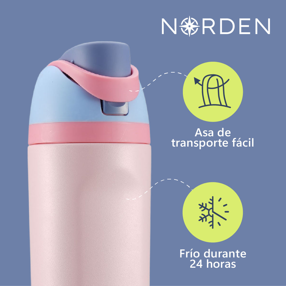 Botella Acero Inoxidable Pink 1000 ml Norden 1 un