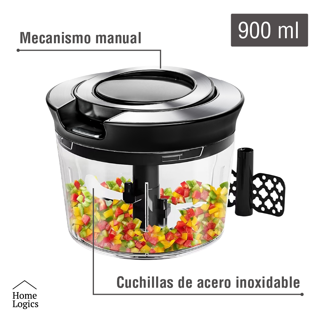 Picadora Manual Alimentos Pull String Home Logics 1 un