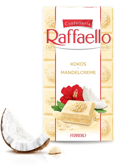 Barra Chocolate Raffaello Ferrero 8 x 90 g