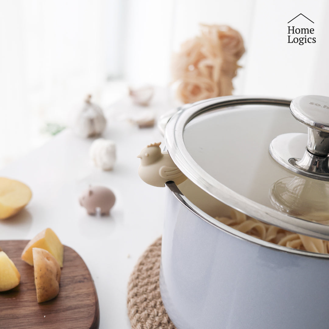 Set 3 Elevadores de Tapa de Olla Home Logics 1 un