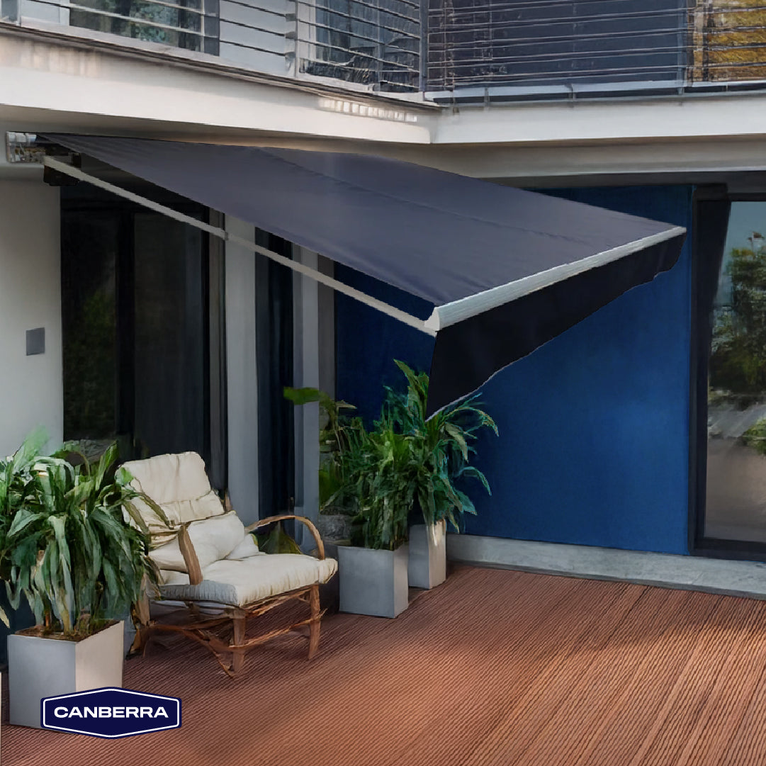 Toldo Retráctil 4 x 2.5 m Gray Canberra