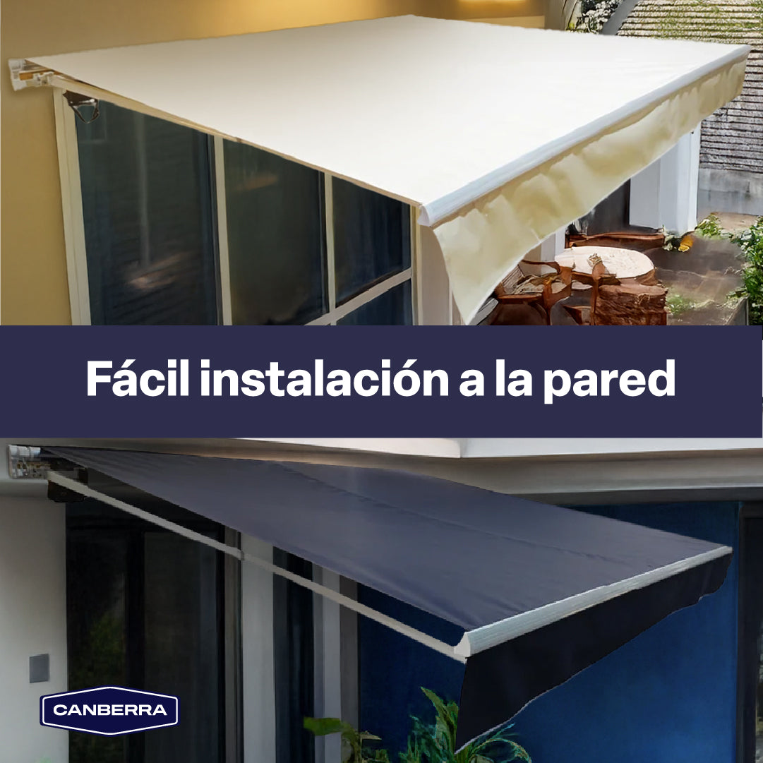 Toldo Retráctil 4 x 2.5 m Gray Canberra