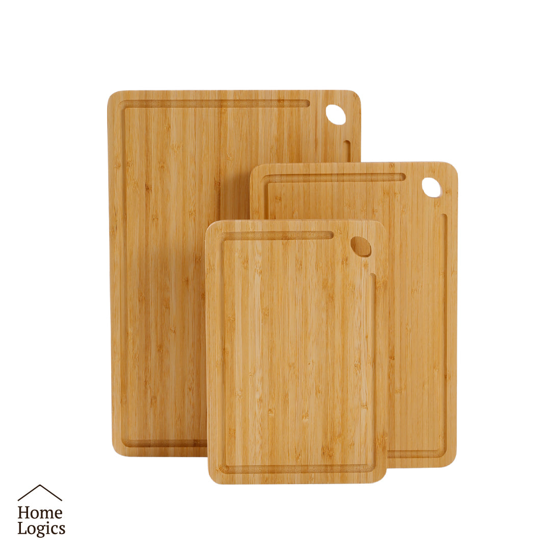 Set 3 Tablas de Cortar Bamboo Home Logics 1 un