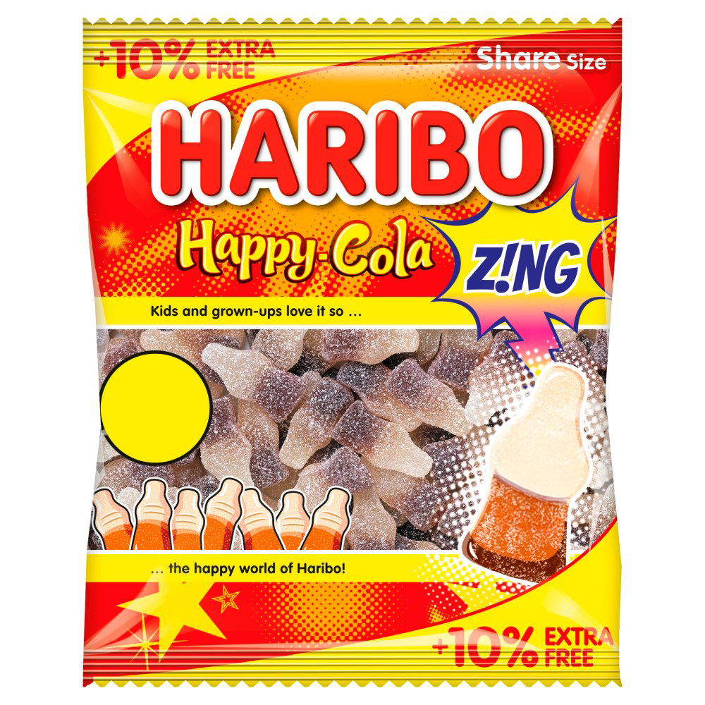 Gomitas Happy Cola Zing Haribo 12 x 154 g