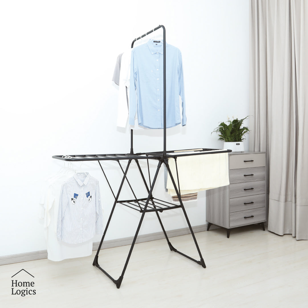 Secador Ropa 2 Niveles 157x63x208 con Colgador Vertical Home Logics 1 un