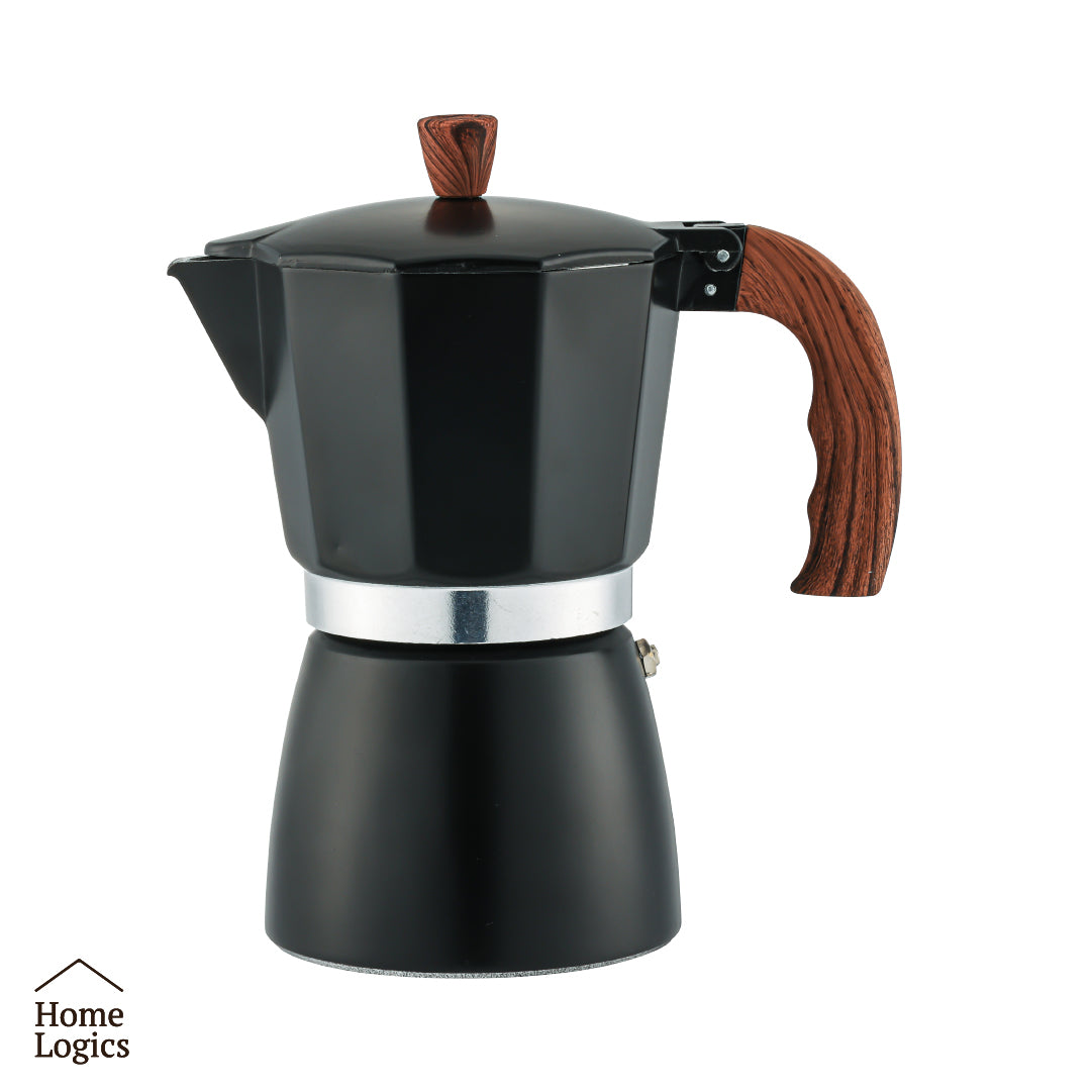 Cafetera Moka Italiana Aluminio 6 Pocillos 300 ml Home Logics 1 un