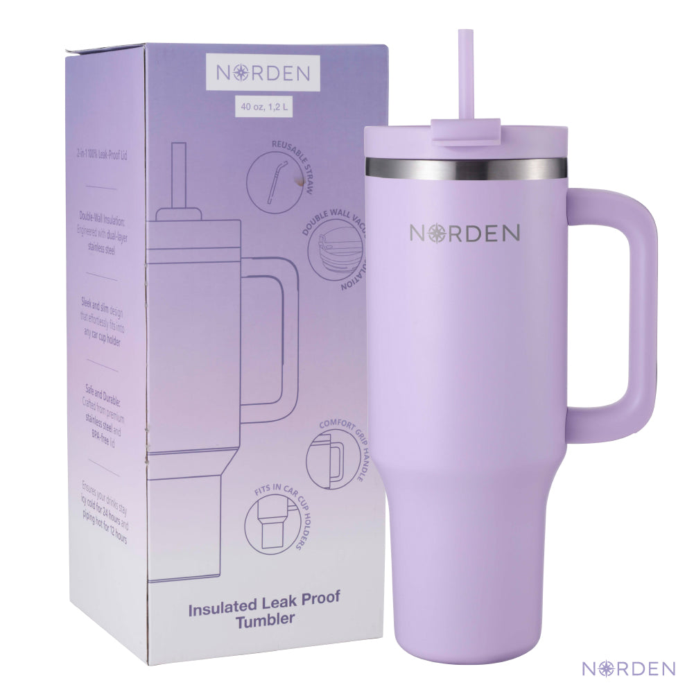 Botella Térmica Tumbler Leak-Proof Violet Mist 1200 ml Norden 1 un