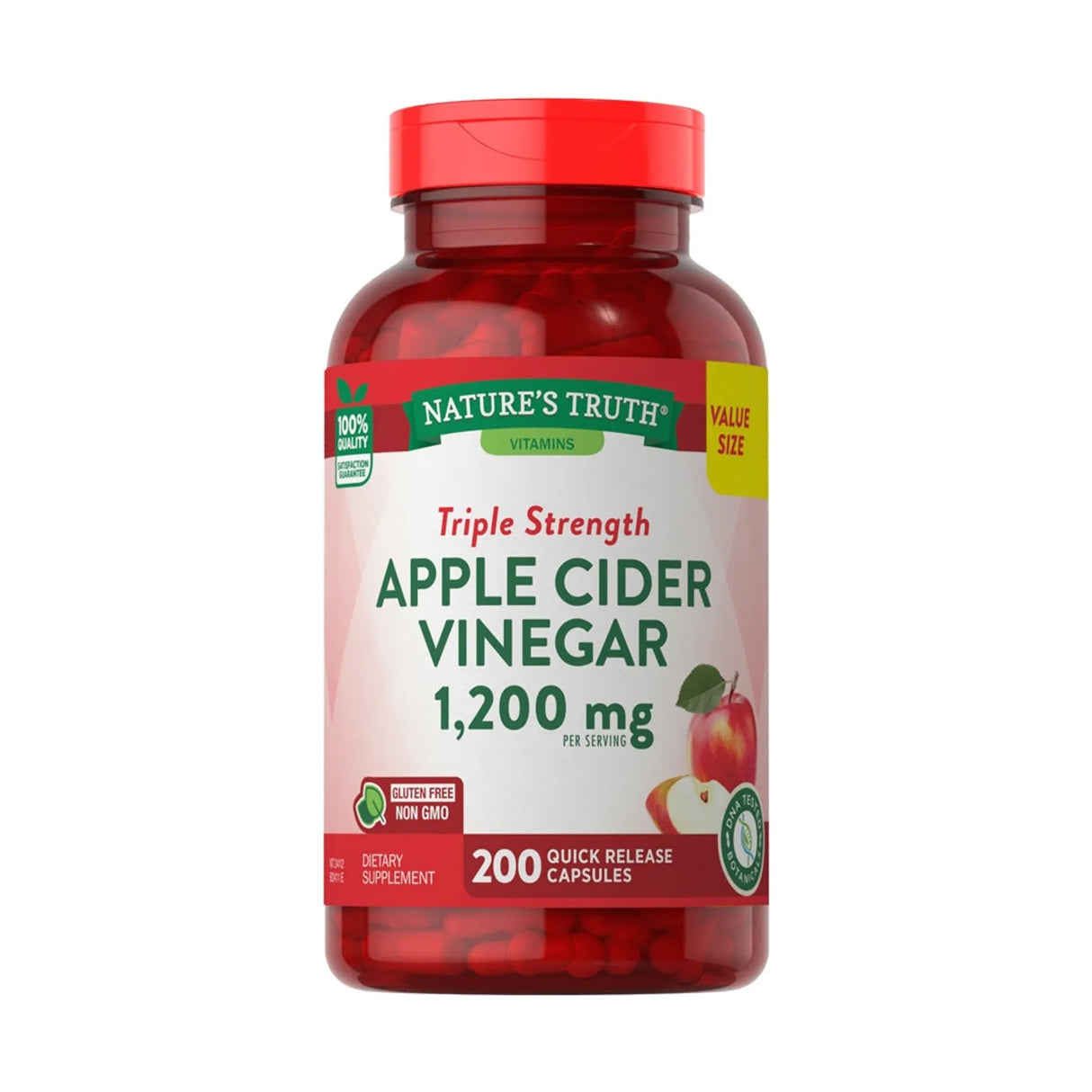 Vinagre de Manzana 1200 mg 200 cp Nature's Truth 200 un