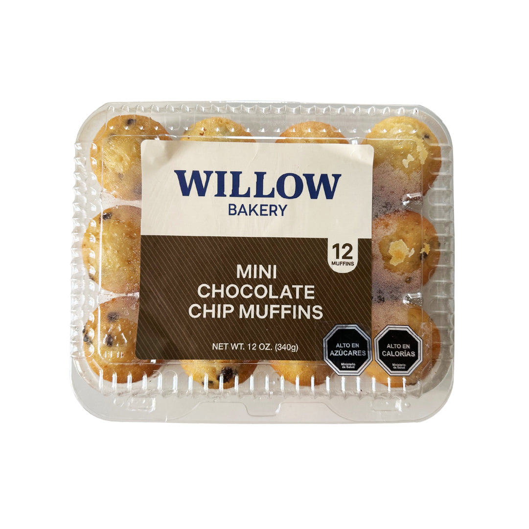 Muffins Chips Chocolate Mini Willow Bakery 340 g
