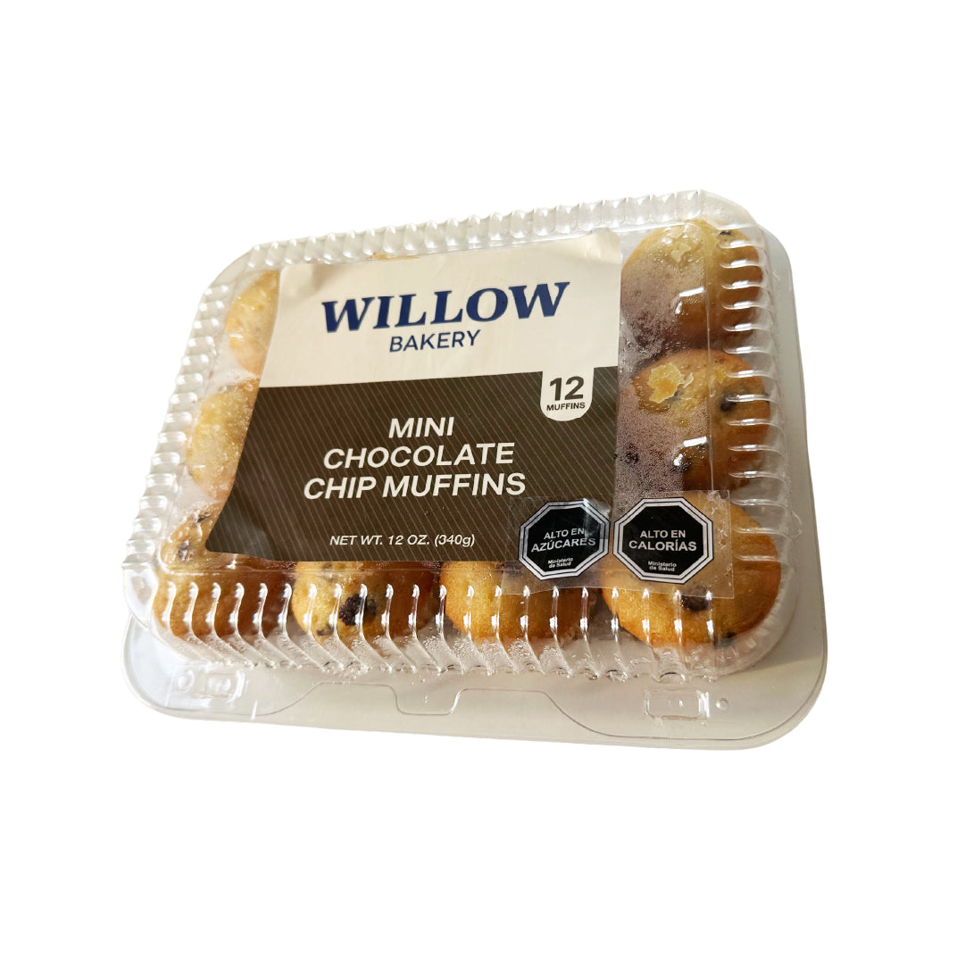 Muffins Chips Chocolate Mini Willow Bakery 340 g