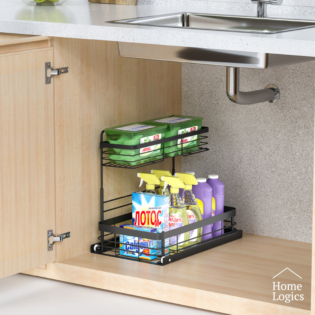 Rack Organizador Bajo Lavaplatos 2 Niveles Home Logics 1 un