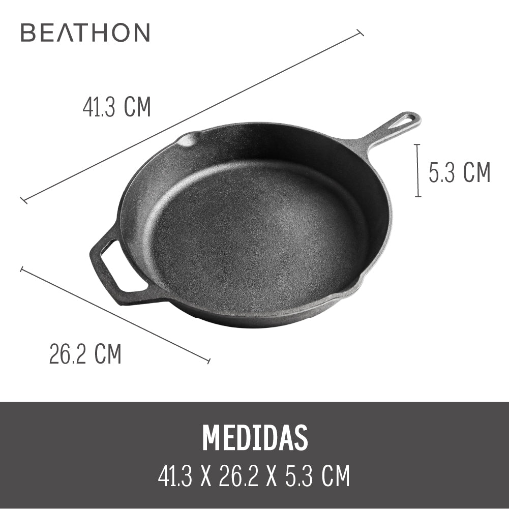 Sarten Curada Hierro Forjado 26 cm Beathon 1 un