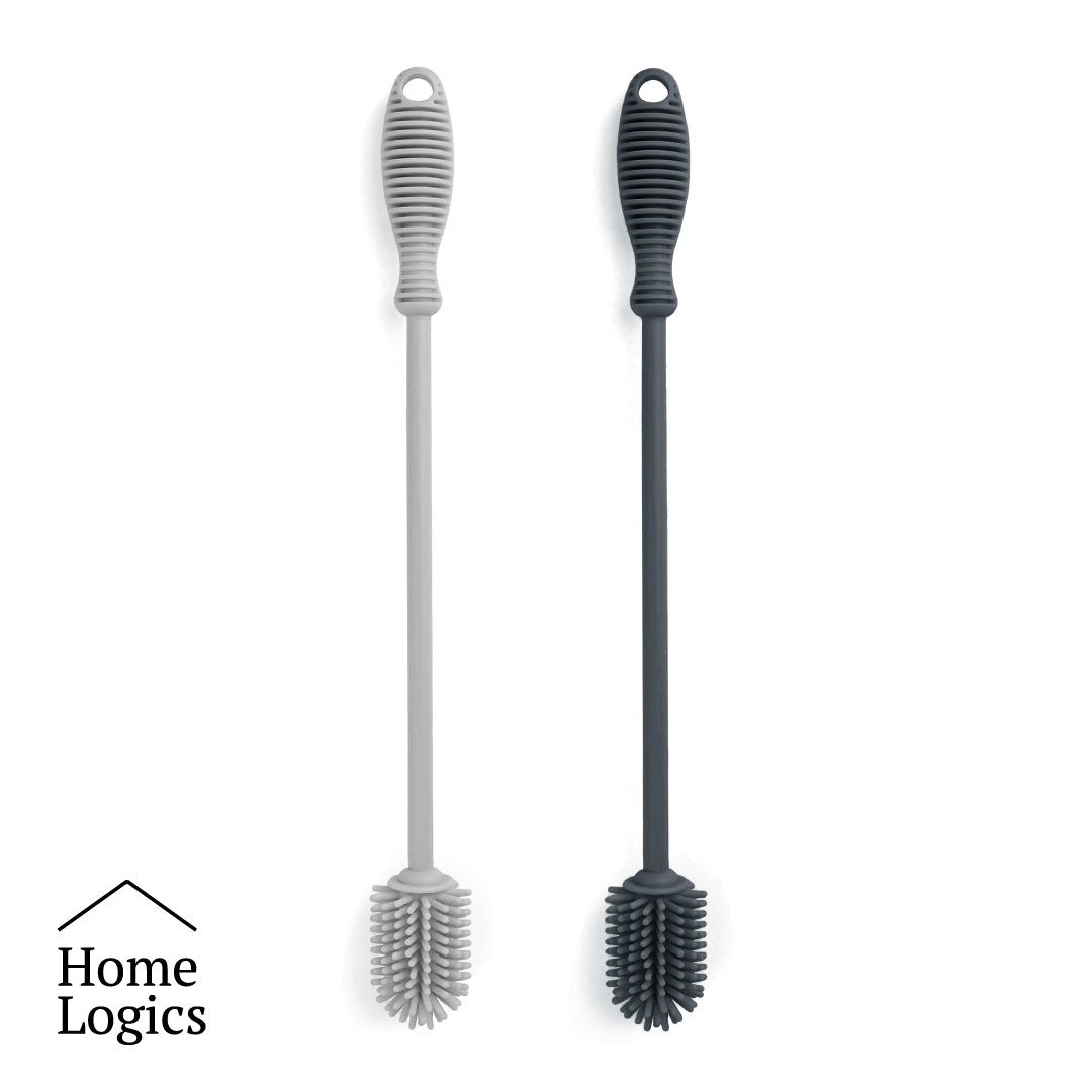 Set 2 Cepillos Botellas Silicona Home Logics 1 un