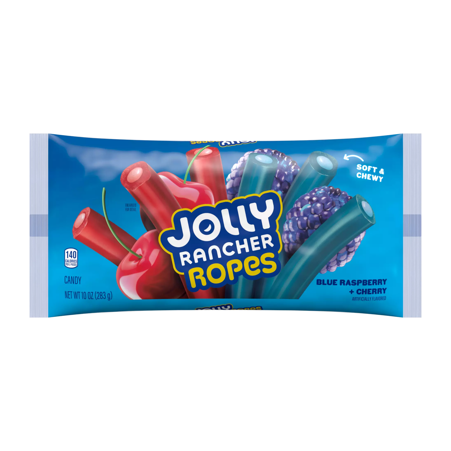 Masticables Ropes Frambuesa Azul Cereza Jolly Rancher 283 g