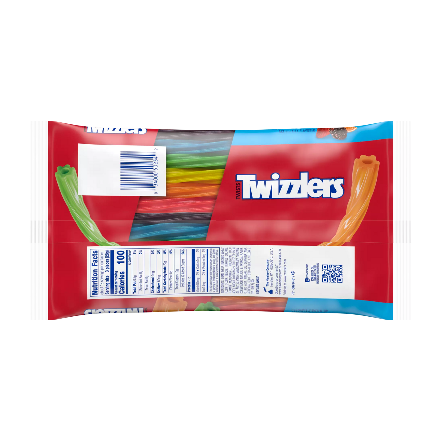 Masticables Twists Rainbow Twizzlers 12 x 351 g