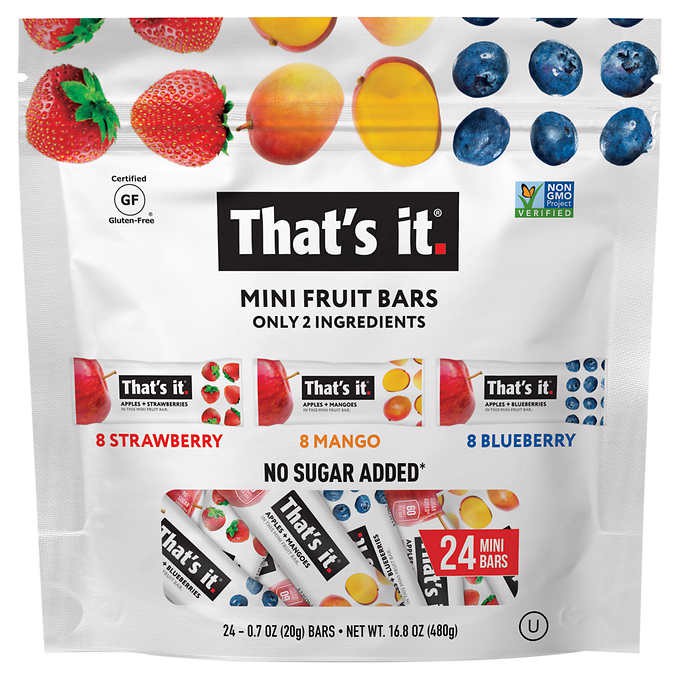 Barras de Fruta Mini Variedades That?s It 24 un x 20 g