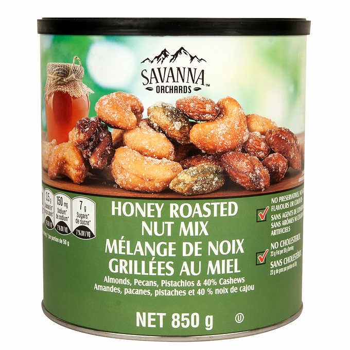 Mix de Frutos Secos Tostados con Miel Savanna Orchards 850 g