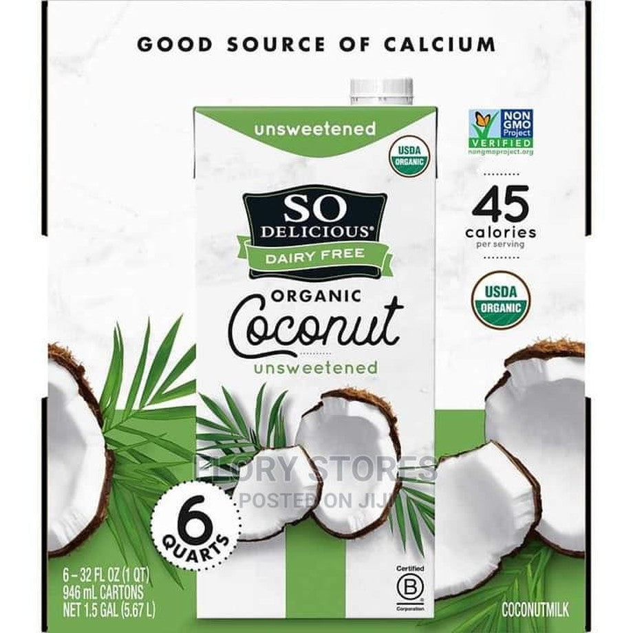 Bebida Vegetal de Coco So Delicious 6 un x 946 ml