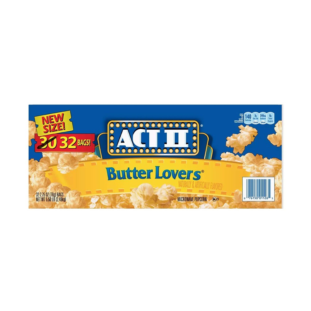Cabritas para Microondas Butter Lovers ACT II 32 un x 78 g