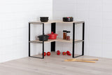 Repisa Esquinera 2 Niveles Madera Black 5five 1 un