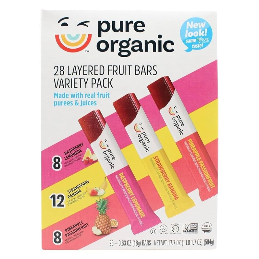Barras de Frutas Variedades Pure 28 un x 18 g