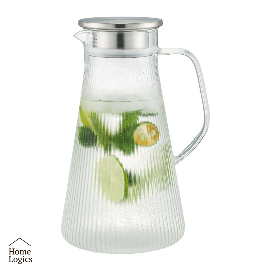 Jarra Vidrio con Tapa 1,8 L Home Logics 1 un