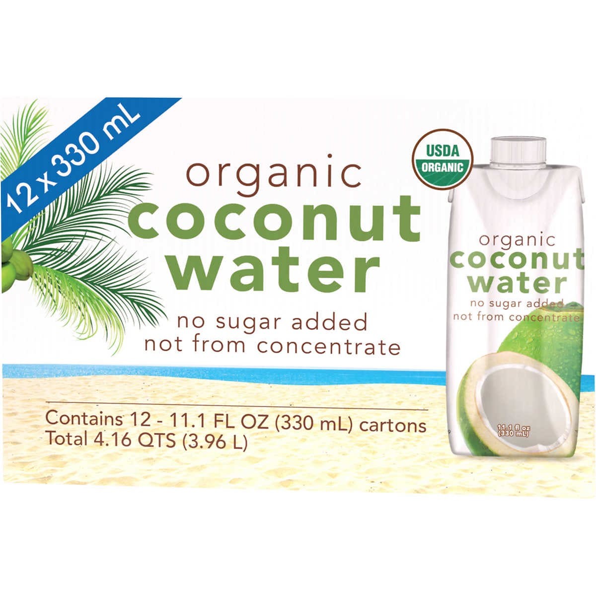Agua de Coco Kirkland 12 un x 330 ml