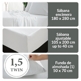 Set de Sábanas 400 Hilos White Blair Home
