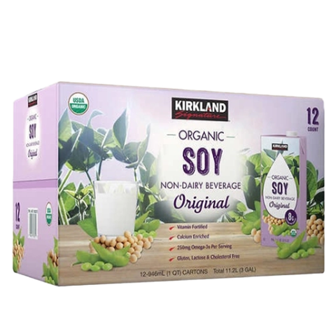 Bebida Vegetal de Soya Kirkland 12 un x 946 ml