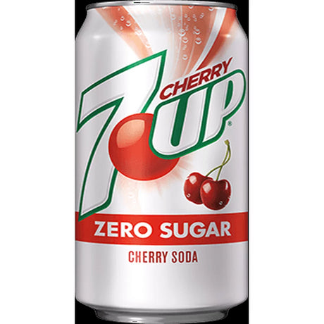 Bebida Cherry Zero Sugar Lata 7 Up 12 un x 355 ml