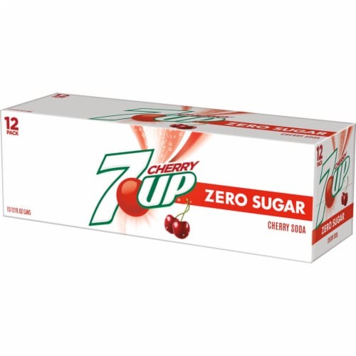 Bebida Cherry Zero Sugar Lata 7 Up 12 un x 355 ml