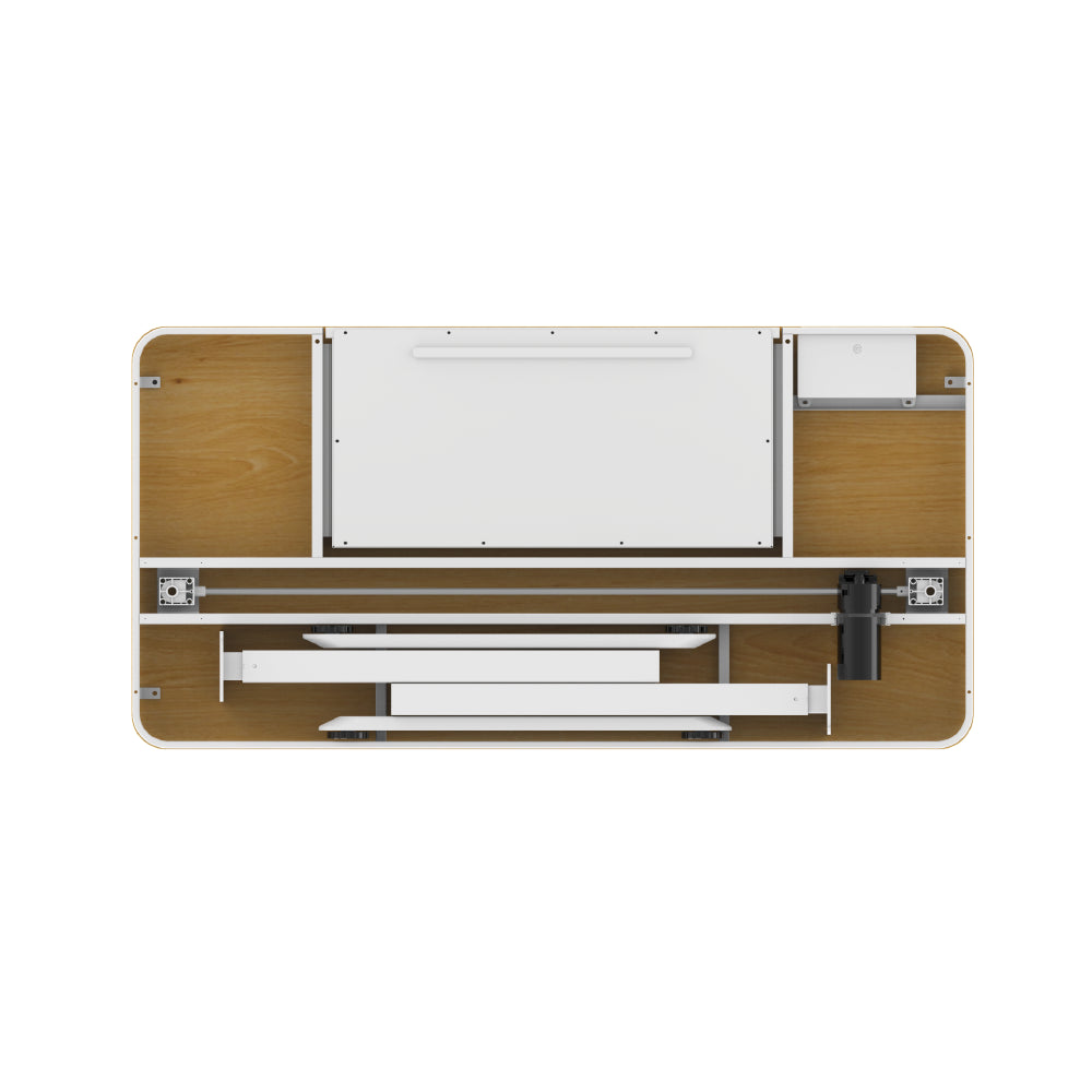 Escritorio de Altura Regulable C-Series Blanco Madera 120 x 60 cm Home Logics 1 un