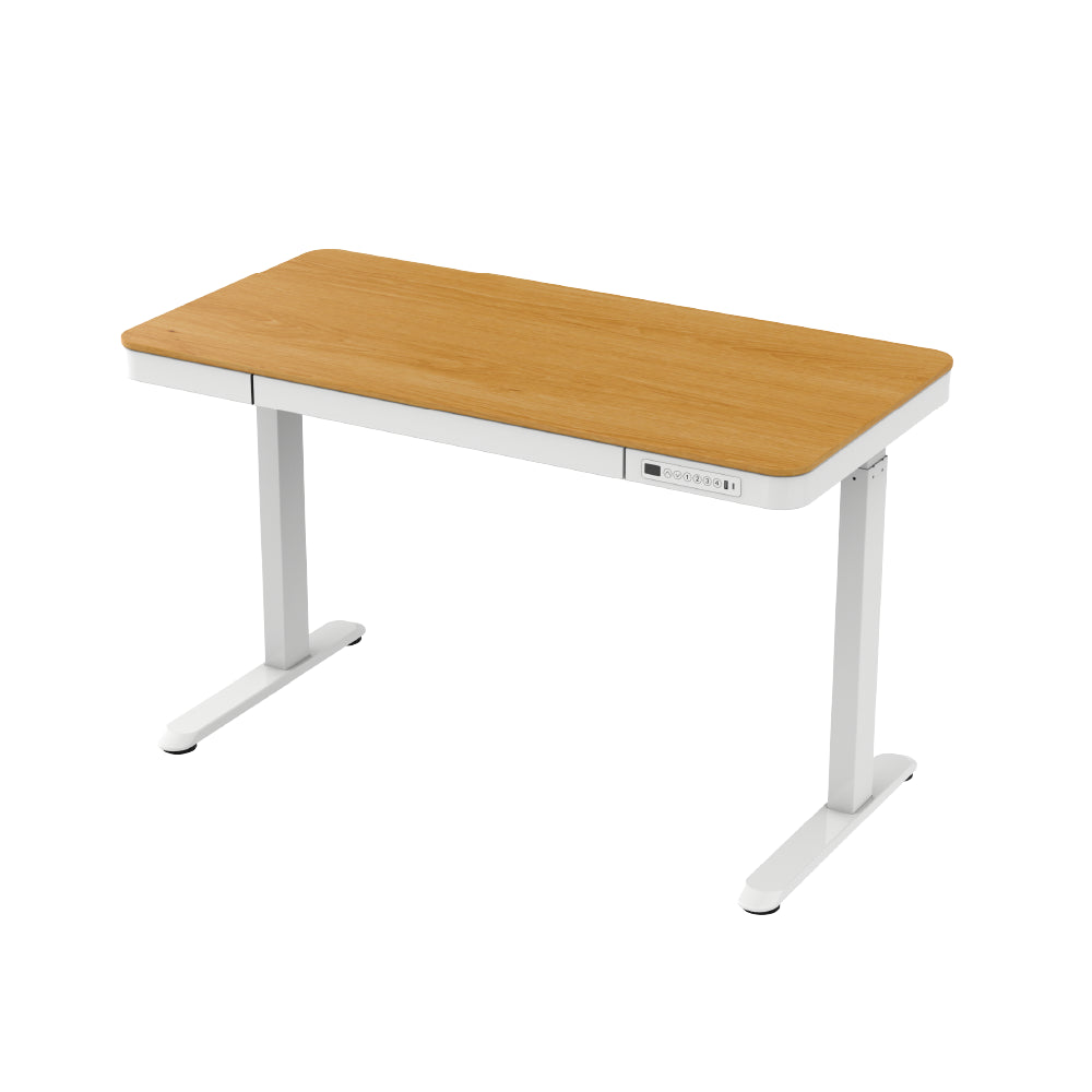 Escritorio de Altura Regulable C-Series Blanco Madera 120 x 60 cm Home Logics 1 un