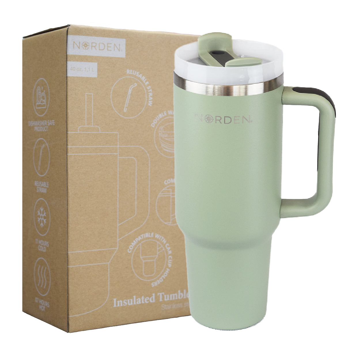 Botella Térmica Tumbler Mint 1200 ml Norden 1 un