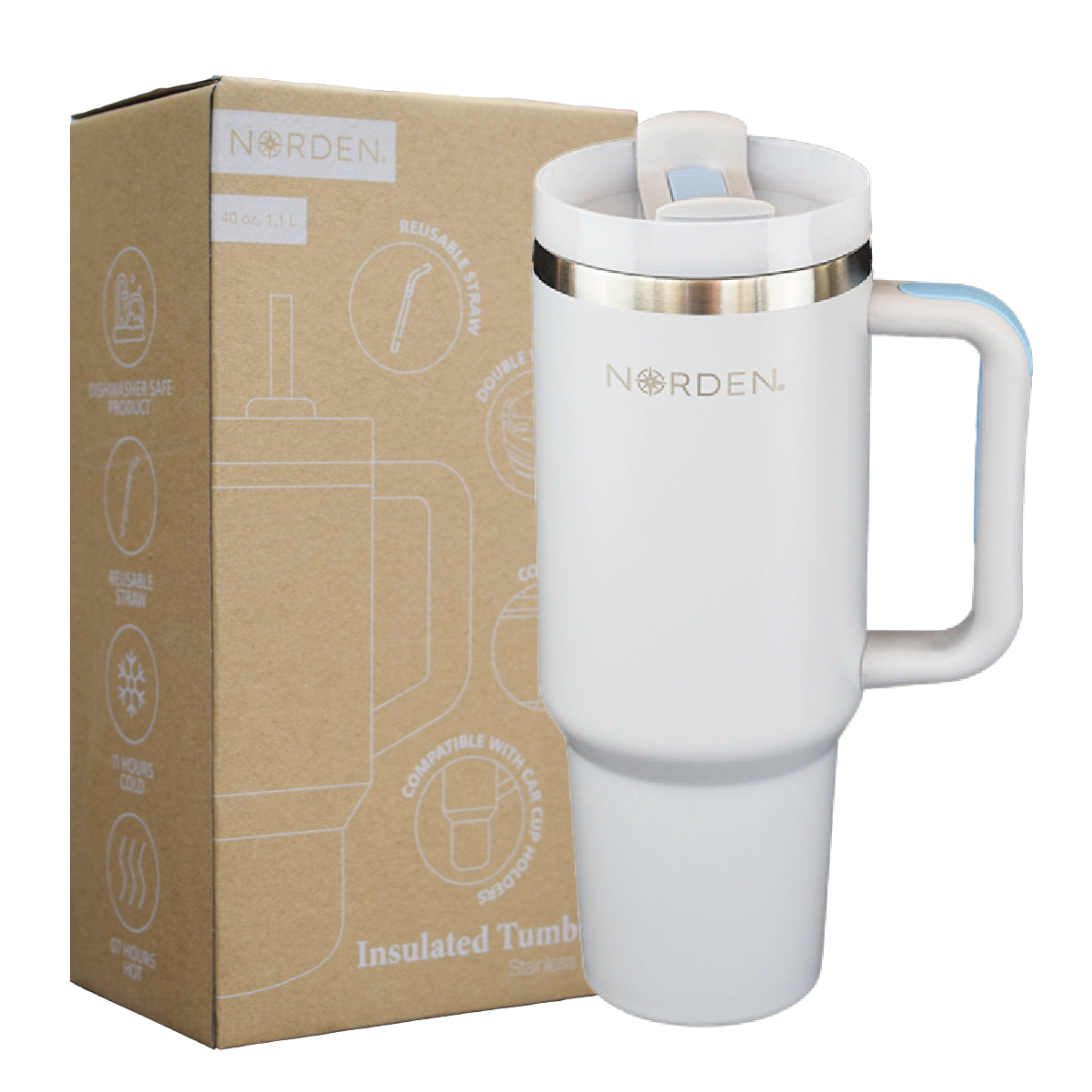 Botella Térmica Tumbler Light Gray 1200 ml Norden 1 un