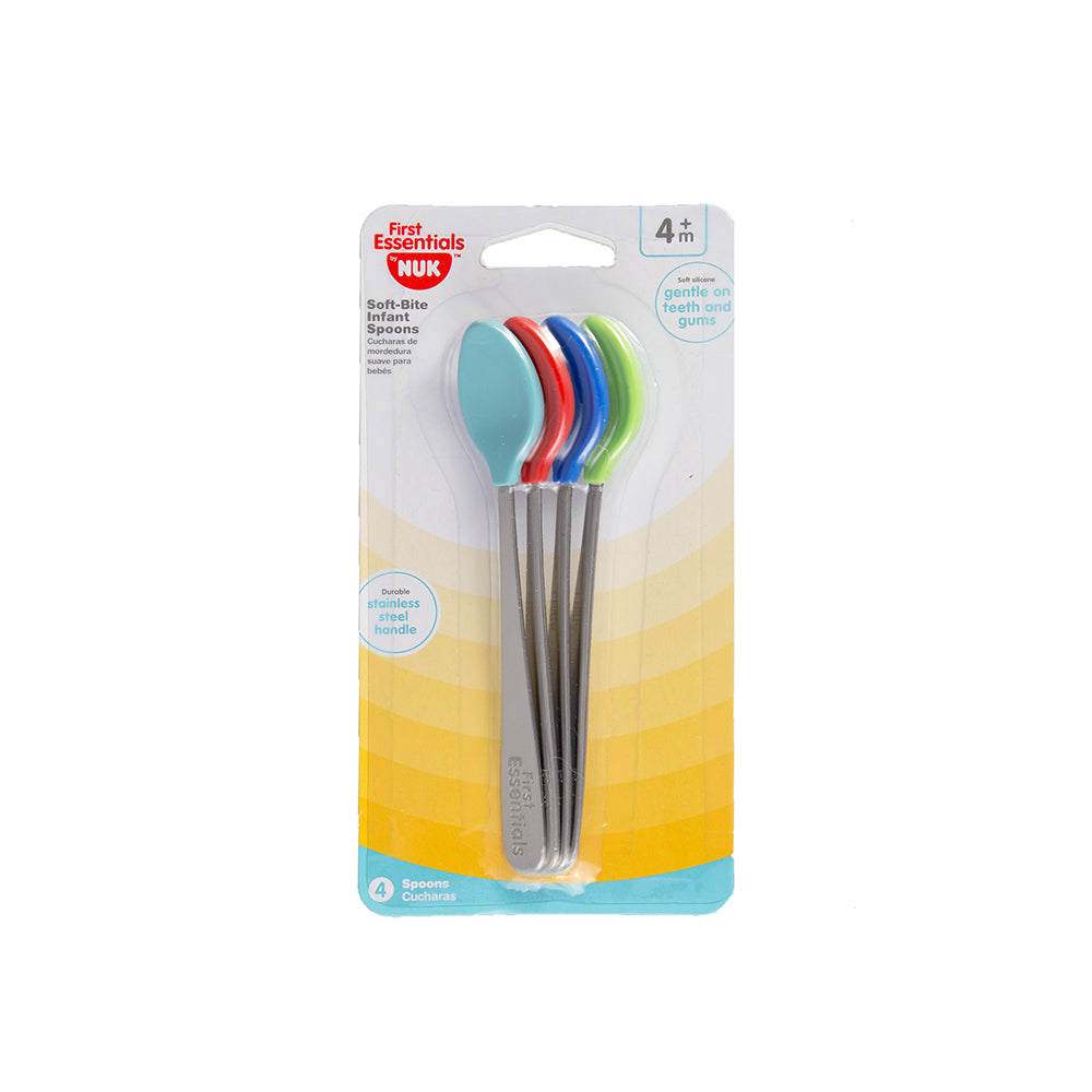 Set 4 Cucharas Bebés Soft-Bite 4M NUK 1 un