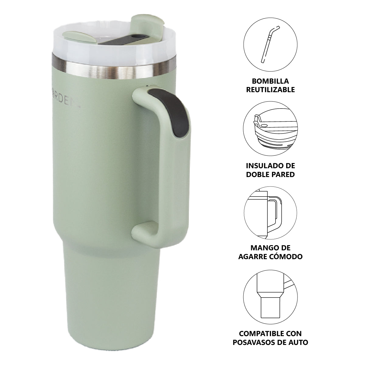 Botella Térmica Tumbler Mint 1200 ml Norden 1 un
