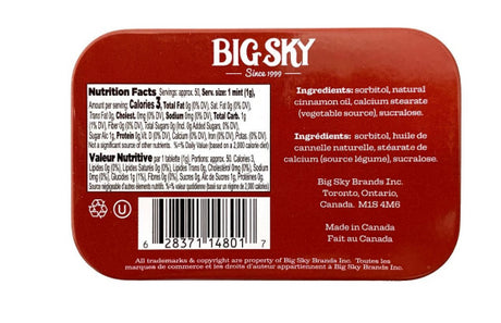 Mentas Canela Big Sky 144 x 50 g
