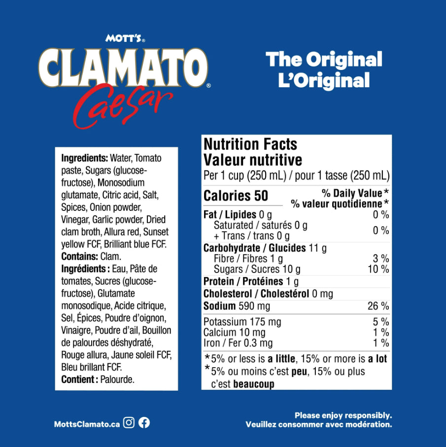 Clamato Original Mott's 1.89 L