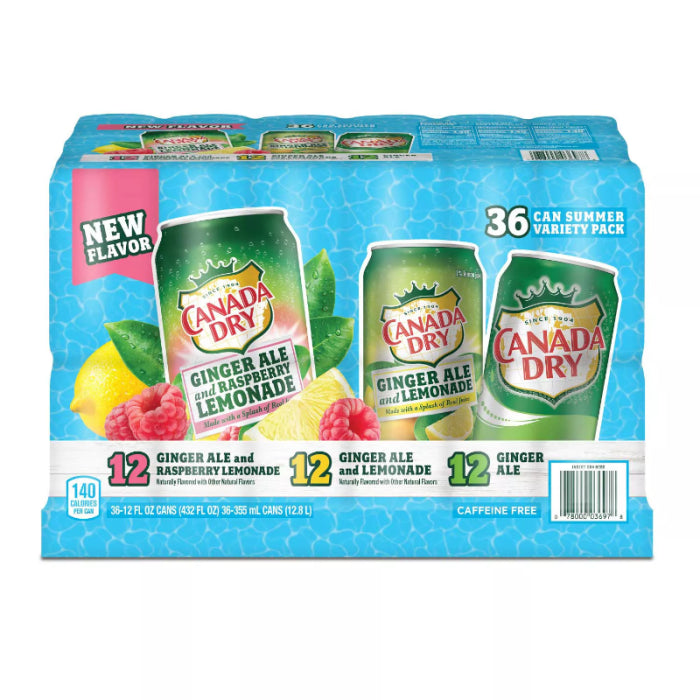 Bebida Ginger Ale Lata Variedades Canada Dry 35 un x 355 ml