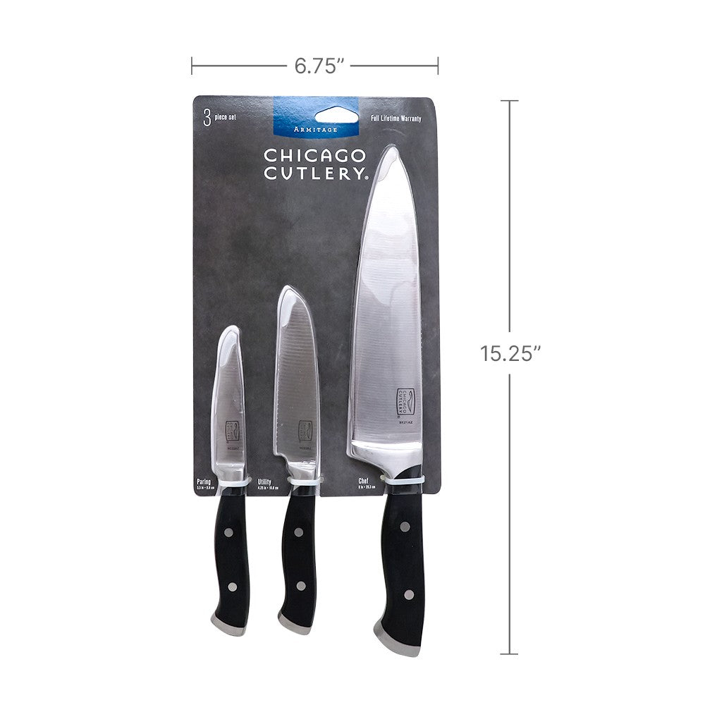 Set 3 Cuchillos Chicago Cutlery 3 un