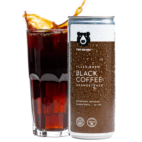 Café Black Flash Brew Two Bears 6 x 207 ml