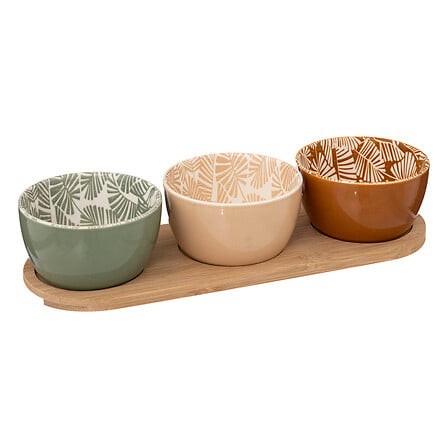 Set Aperitivo 3 Pocillos con Bandeja SG 1 un