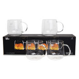 Set 4 Tazas Single Wall Glass 400 ml Food Appeal 4 un