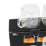 Set 4 Tazas Single Wall Glass 400 ml Food Appeal 4 un