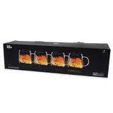 Set 4 Tazas Single Wall Glass 400 ml Food Appeal 4 un