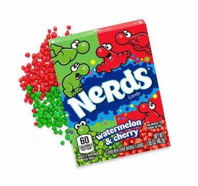 Dulces Cereza Melón Nerds 36 x 47 g